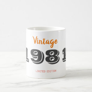 Vintage 1981 Limited Edition Coffee Mug – 45th