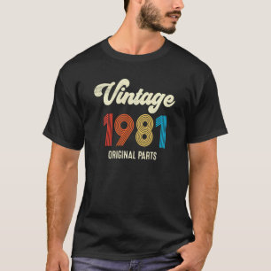 Vintage 1981 Original Parts 41st Birthday T-Shirt