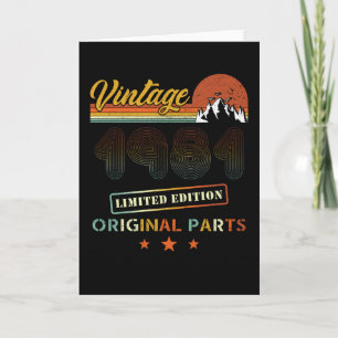 Vintage 1981 Retro Birthday Card