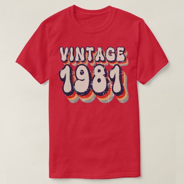 Vintage 1981 T-Shirt (Design Front)