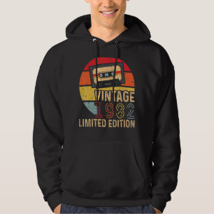 Vintage 1982 40th Birthday Cassette Tape 1 Hoodie