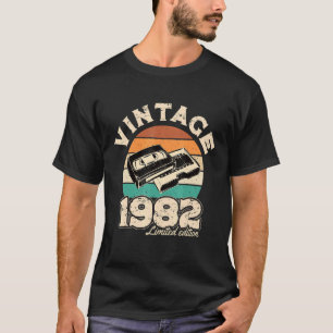 Vintage 1982 40th Birthday Cassette Tape T-Shirt