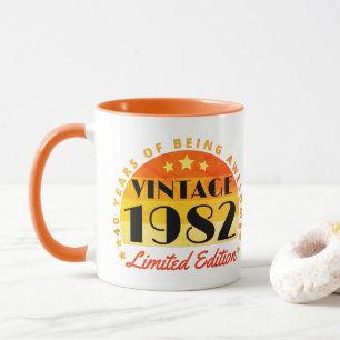 Vintage 1982 Limited Edition 40th Birthday Mug