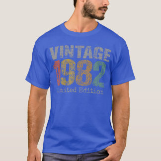 Vintage 1982 Limited Edition 43rd Birthday Gifts 4 T-Shirt