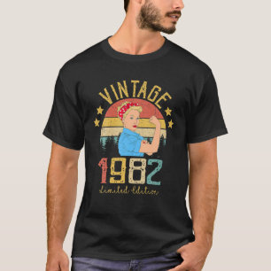 Vintage 1982 Made In 1982 39Th Birthday Women 39 Y T-Shirt