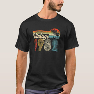 Vintage 1982 Made In 1982 40th Birthday 40 Year Ol T-Shirt