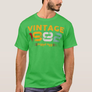 Vintage 1982 Original Parts Family Birthday Gift T-Shirt