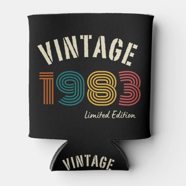 Vintage 1983 41st Birthday Can Cooler (Front)
