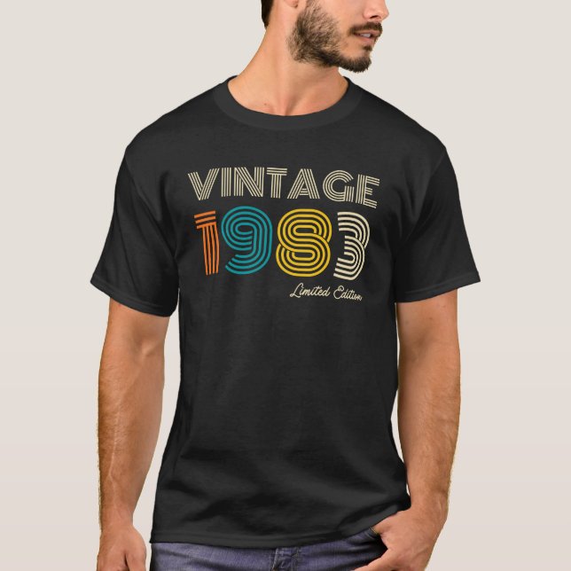 Vintage 1983 41st Birthday T-Shirt (Front)