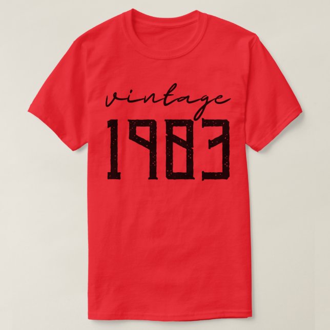 Vintage 1983 8 T-Shirt (Design Front)