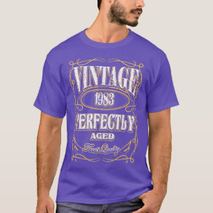 Vintage 1983 Birthday Bottle Label T-Shirt