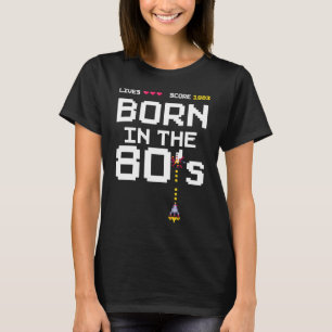 Vintage 1983 Born in the 80's Retro Arcade Birthda T-Shirt
