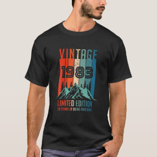 Vintage 1983 Limited Edition 39Th Birthday 39 Year T-Shirt