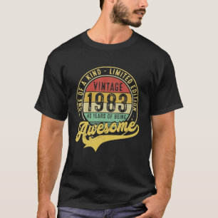 Vintage 1983 Limited Edition 40 Years Old 40th T-Shirt