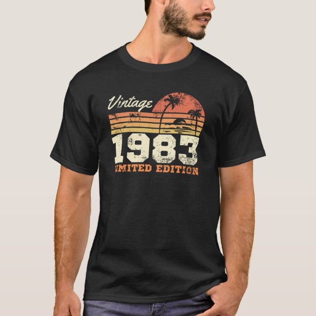 Vintage 1983 Limited Edition 41st Birthday T-Shirt (Front)