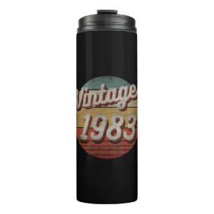 VINTAGE 1983 MEN WOMEN BIRTHDAY GIFT THERMAL TUMBLER
