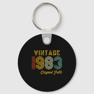 Vintage 1983 Original Parts Retro 42 Years Old Men Key Ring