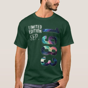 Vintage 1983 September Birthday Polar Lights girl T-Shirt