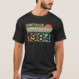 Vintage 1984 38Th Birthday Gift Men Women 38 Years T-Shirt