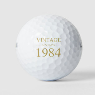 Vintage 1984 40th Birthday Golf Balls