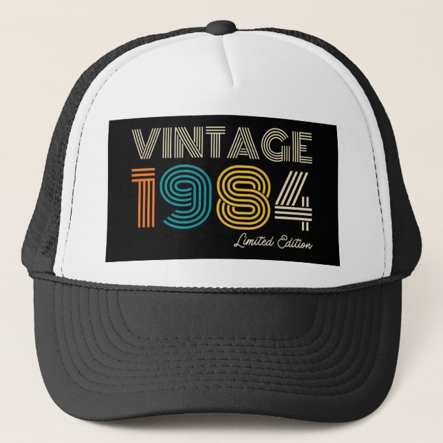 Vintage 1984 40th Birthday Trucker Hat (Front)