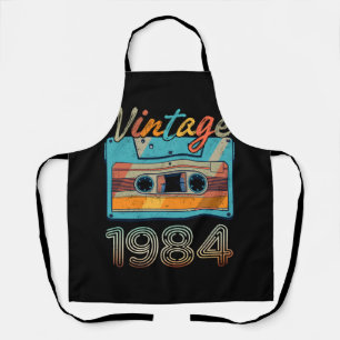 Vintage 1984 Cassette Tape Retro 39th Birthday 39 Apron