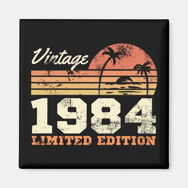 Vintage 1984 Limited Edition 40th Birthday Magnet (Front)