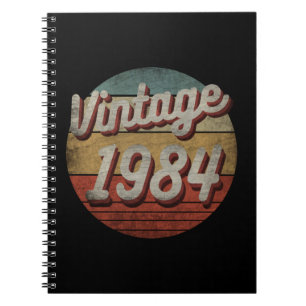 VINTAGE 1984 MEN WOMEN BIRTHDAY GIFT NOTEBOOK