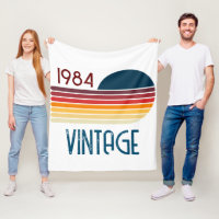 Vintage 1984 Retro Stripe Sun