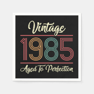 Vintage 1985 40th Birthday Napkin
