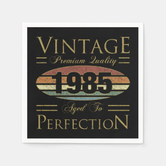 Vintage 1985 40th Birthday Napkin