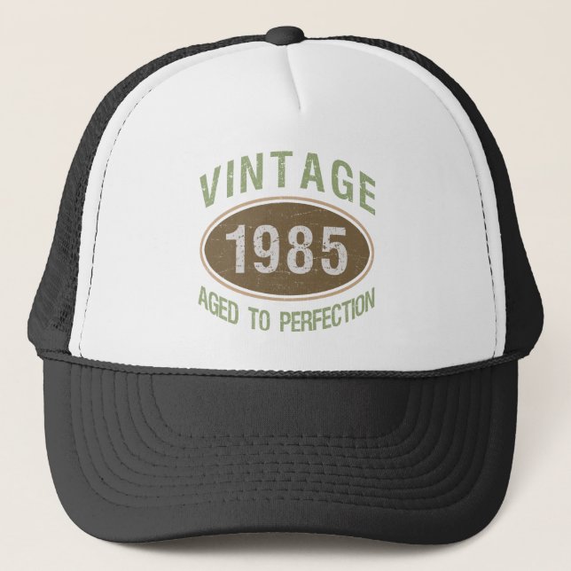 Vintage 1985 40th Birthday Trucker Hat (Front)