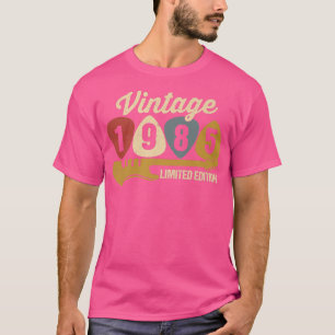 Vintage 1985 Birthday Retro Guitar 37th Birthday P T-Shirt