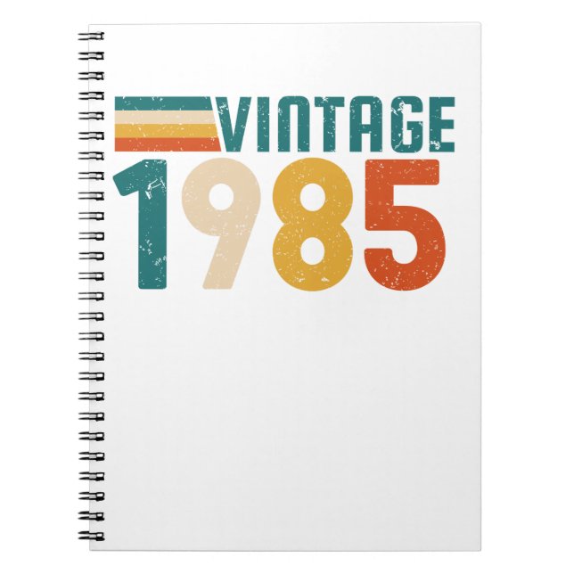 VINTAGE 1985 NOTEBOOK (Front)