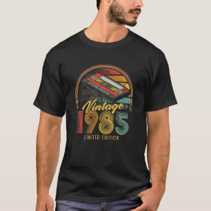 Vintage 1985 Retro Cassette 1985 37Th Birthday 37 T-Shirt