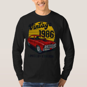 Vintage 1986 36th Birthday Classic Car T-Shirt