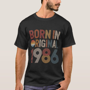 Vintage 1986 Birthday Retro 70s Style Vintage 1986 T-Shirt