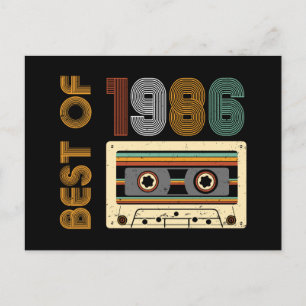 Vintage 1986 Made in 1986 40th Birthday 40 Years  Postcard