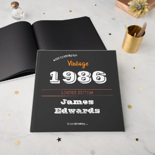 Vintage 1986 Retro Guest Book – 40th Birthday
