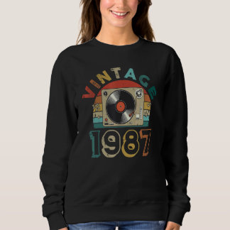 Vintage 1987 Cassette Tape 35 Years Old Sweatshirt