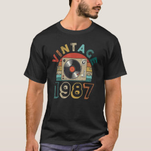 Vintage 1987 Cassette Tape 35 Years Old T-Shirt