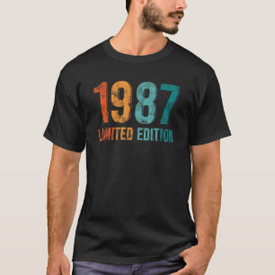 Vintage 1987 Man Or Woman Birthday T-Shirt