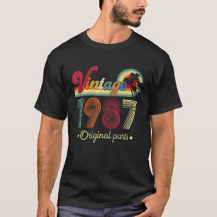 Vintage 1987 Original Parts Cool Men And Women 35T T-Shirt