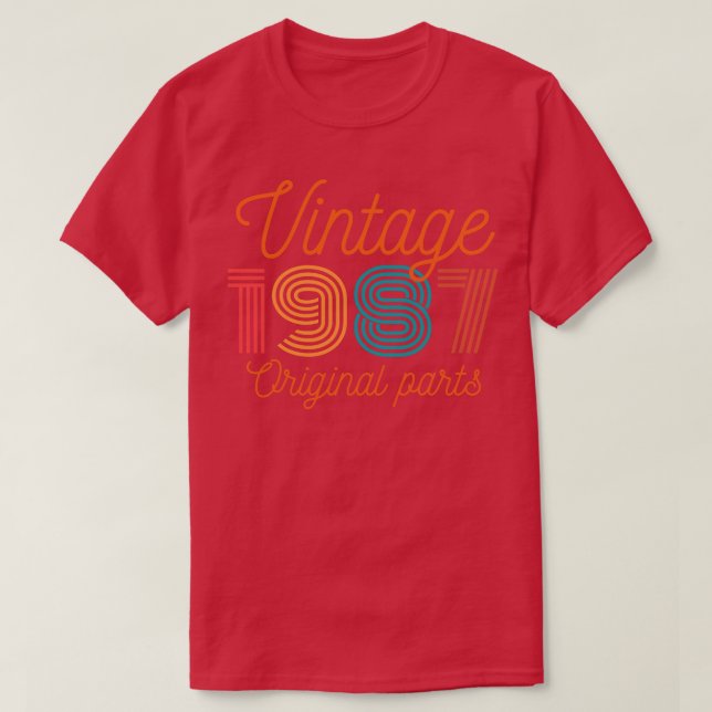 Vintage 1987 Original Parts T-Shirt (Design Front)