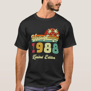 Vintage 1988 35 Year Old 35th Birthday T-Shirt