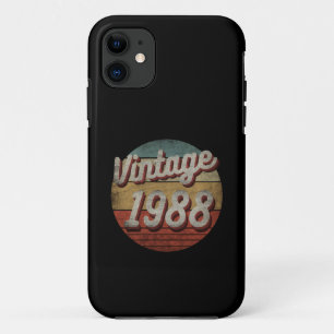 VINTAGE 1988 MEN WOMEN BIRTHDAY GIFT iPhone 11 CASE