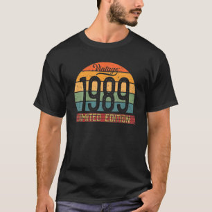 Vintage 1989 Limited Edition Retro Bday 33Th Birth T-Shirt