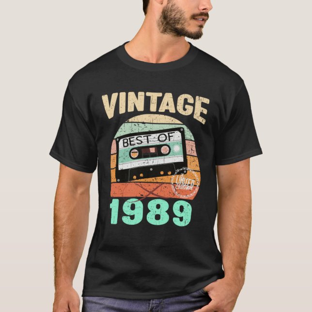 Vintage 1989 Vintage Cassette Best of T-Shirt (Front)