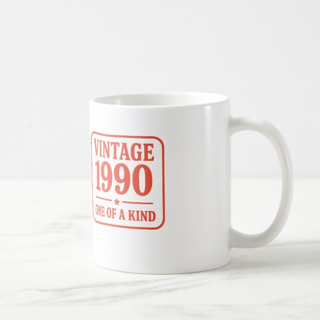 Vintage 1990 Retro Coffee Mug  (Right)