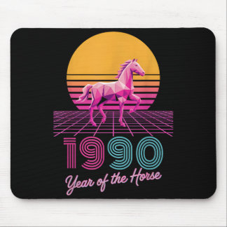 Vintage 1990 Year Of The Horse Lunar Rider Cny Zod Mouse Mat